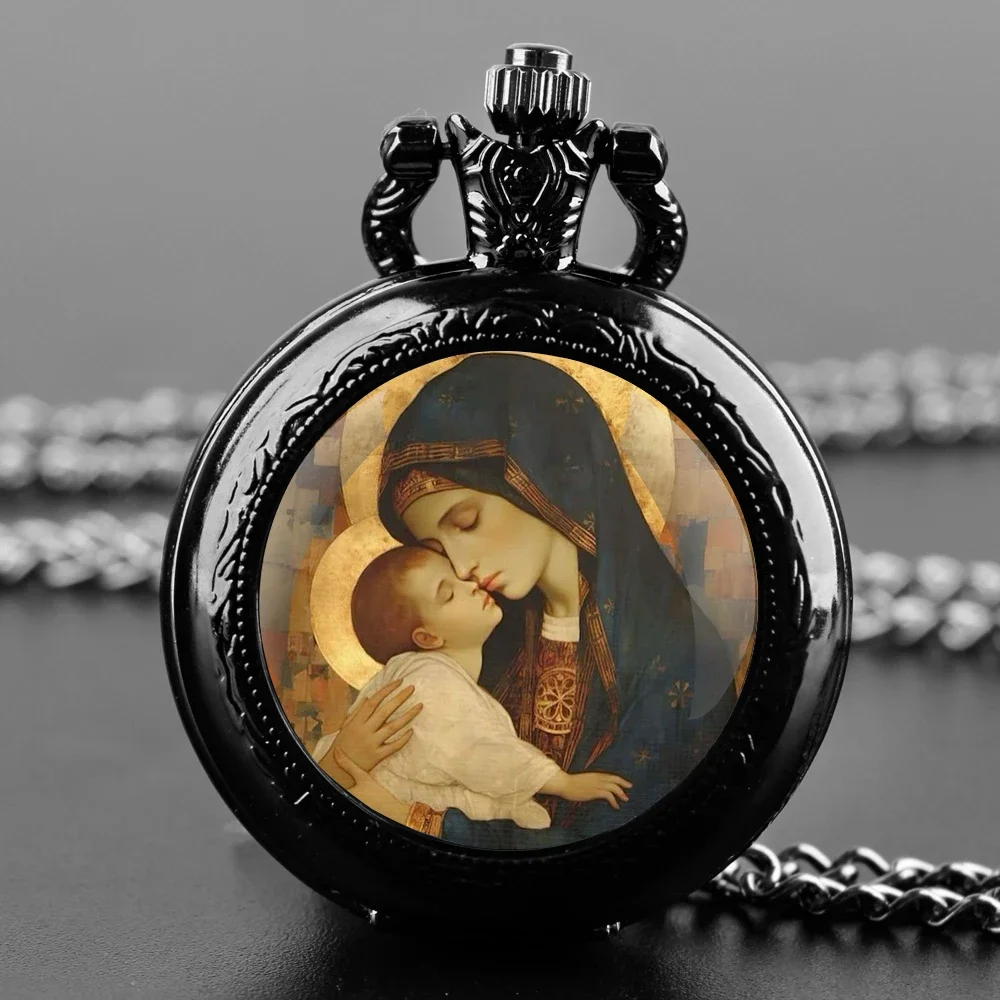 Христианские католические карманные часы — дизайн Девы Марии и Иисуса, винтажный кварцевый кулон с цепочкой, подарок для мужчин и женщин
Христианские католические карманные часы — дизайн Девы Марии и Иисуса, винтажный кварцевый кулон с цепочкой, подарок для мужчин и женщин