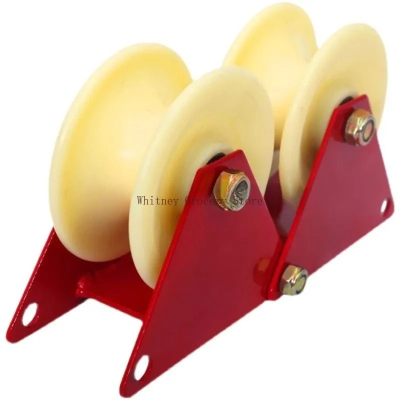 Sliding nylon roller,transmission wheel, limit wheel, guide wheel/pulley/rollers U-groove diameter 60mm,,double bearing 6201RS.
Sliding nylon roller,transmission wheel, limit wheel, guide wheel/pulley/rollers U-groove diameter 60mm,,double bearing 6201RS.