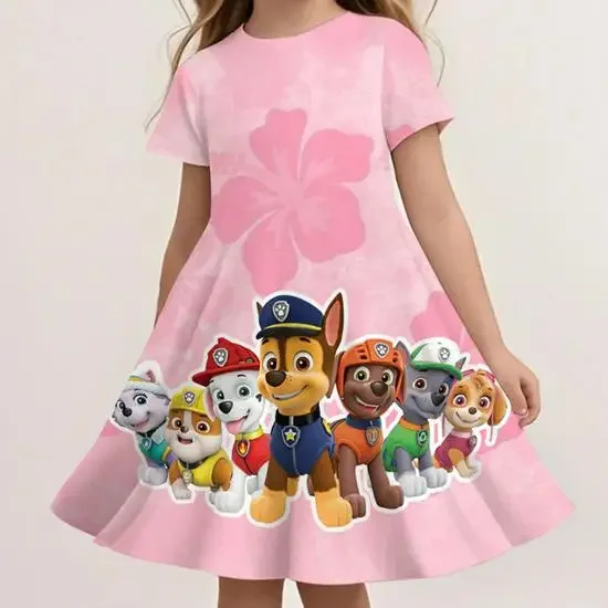 Paw Patrol Loose Sundress For Girls Summer Casual Beach Dress Cute Cartoon Print Soft Lightweight Breathable Dress
Paw Patrol Loose Sundress For Girls Summer Casual Beach Dress Cute Cartoon Print Soft Lightweight Breathable Dress