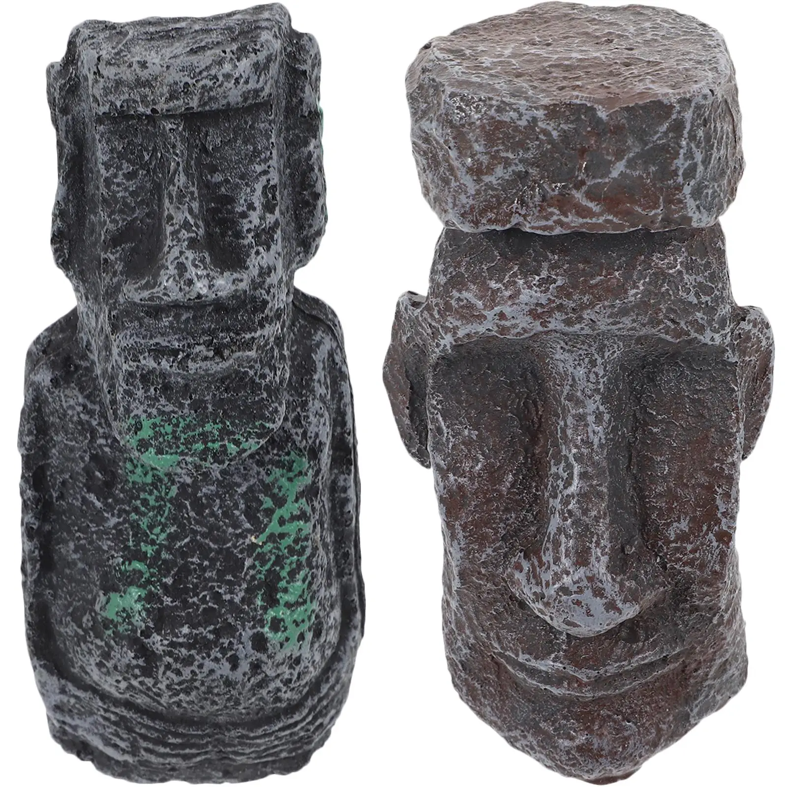 2 Pcs Mini Statues Resin Moai Figurines Bonsai Decor Desktop Stone Sand Table Landscape
2 Pcs Mini Statues Resin Moai Figurines Bonsai Decor Desktop Stone Sand Table Landscape