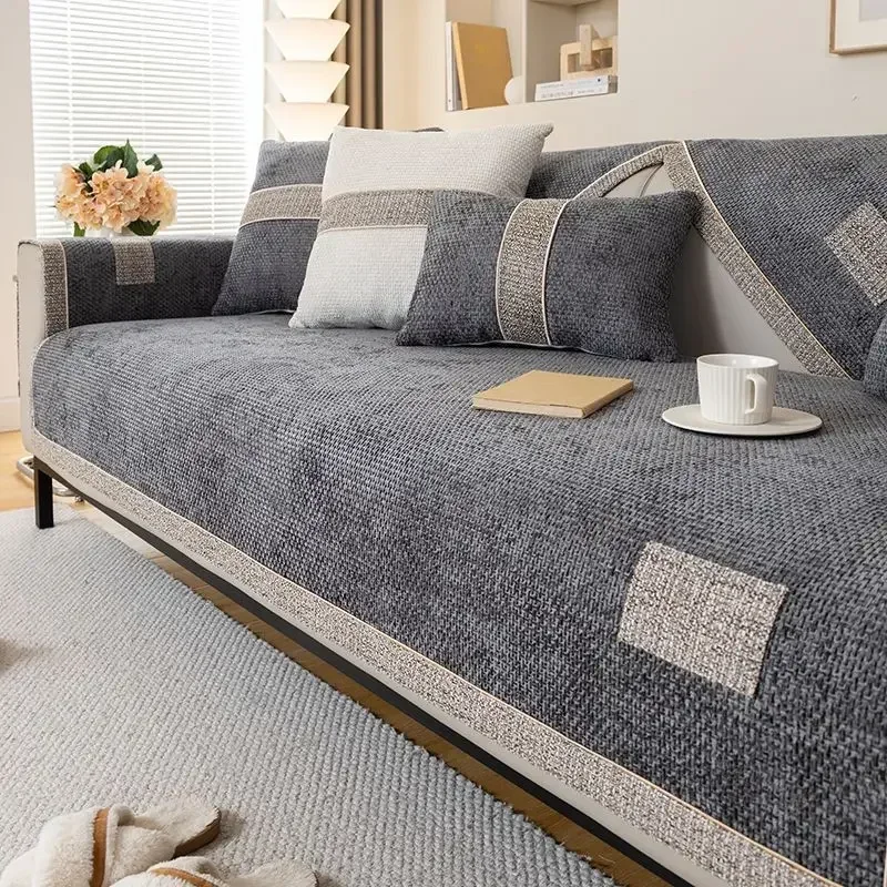Chenille Sofa Cover Light Luxury Style Sofas Cushion for Living Room Four Seasons Universal Combination Embroidery Couch Towel
Chenille Sofa Cover Light Luxury Style Sofas Cushion for Living Room Four Seasons Universal Combination Embroidery Couch Towel