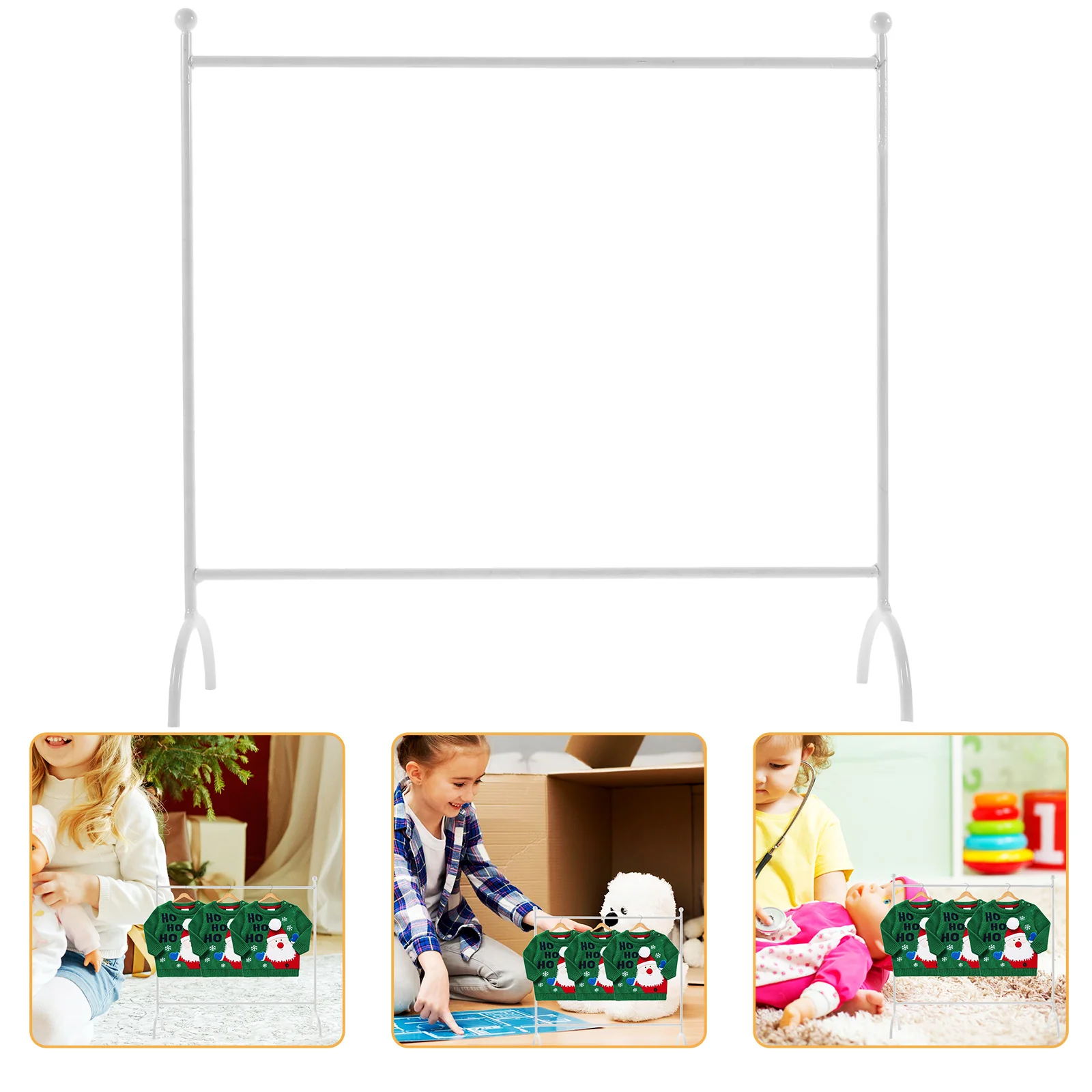 Elegant Metal Clothes Hangers Rack Miniature Furniture Stable Iron Material Decorative Display Stand Accessories
Elegant Metal Clothes Hangers Rack Miniature Furniture Stable Iron Material Decorative Display Stand Accessories