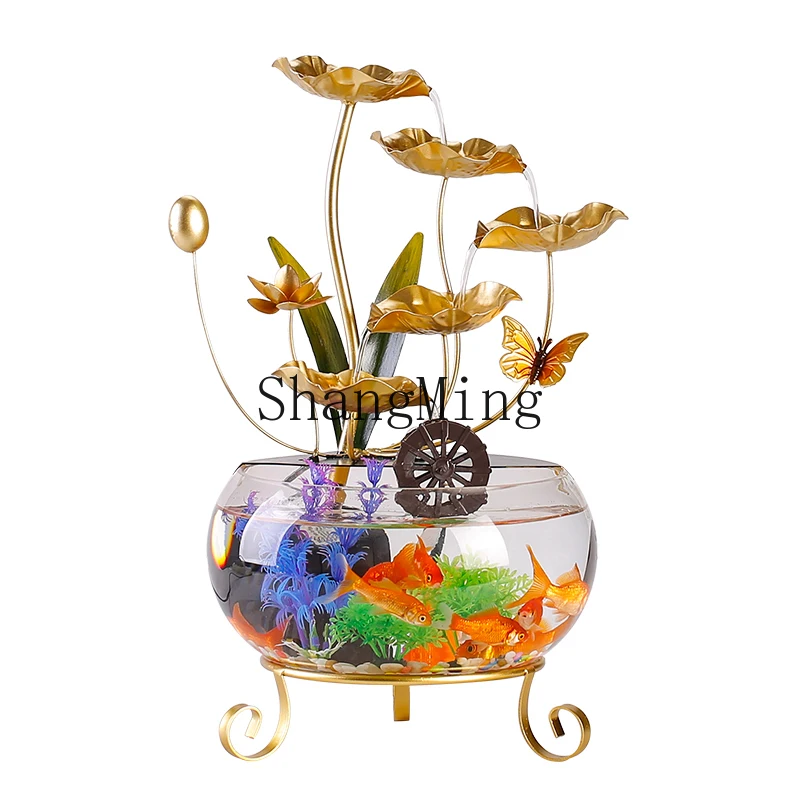 CL flowing water ornament circulating water fish tank desktop decoration wrought iron living room office home opening gift
CL flowing water ornament circulating water fish tank desktop decoration wrought iron living room office home opening gift
