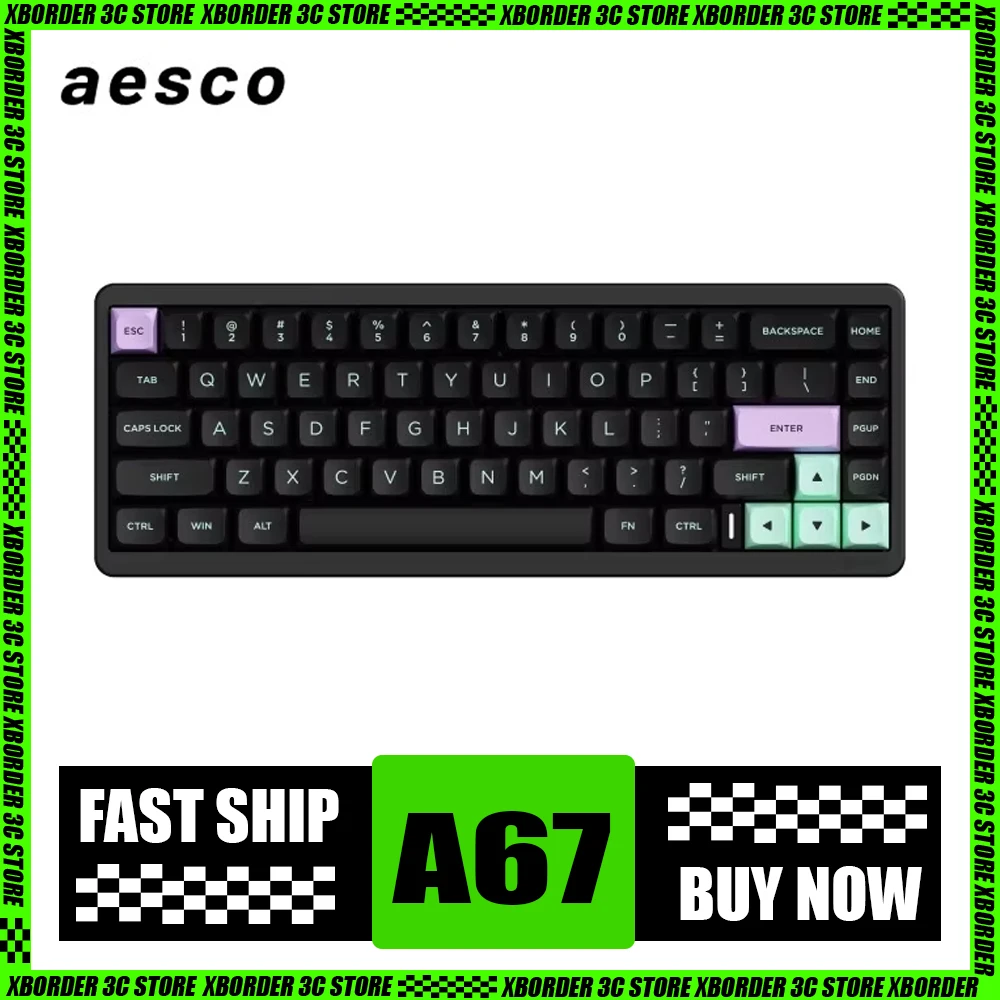 Клавиатура Aesco A67 с индуктивным переключателем, 8k, Двухрежимная, с горячей заменой, с низкой задержкой, Беспроводная игровая клавиатура с прокладкой, 10000 мАч, для ПК, геймера, Valorant
Клавиатура Aesco A67 с индуктивным переключателем, 8k, Двухрежимная, с горячей заменой, с низкой задержкой, Беспроводная игровая клавиатура с прокладкой, 10000 мАч, для ПК, геймера, Valorant