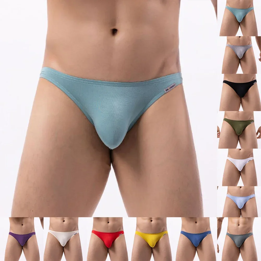 Mens Thin Underwear Panties Low Waist Briefs Solid Color Simple Seamless Comfortable Underpant Sexy
Mens Thin Underwear Panties Low Waist Briefs Solid Color Simple Seamless Comfortable Underpant Sexy