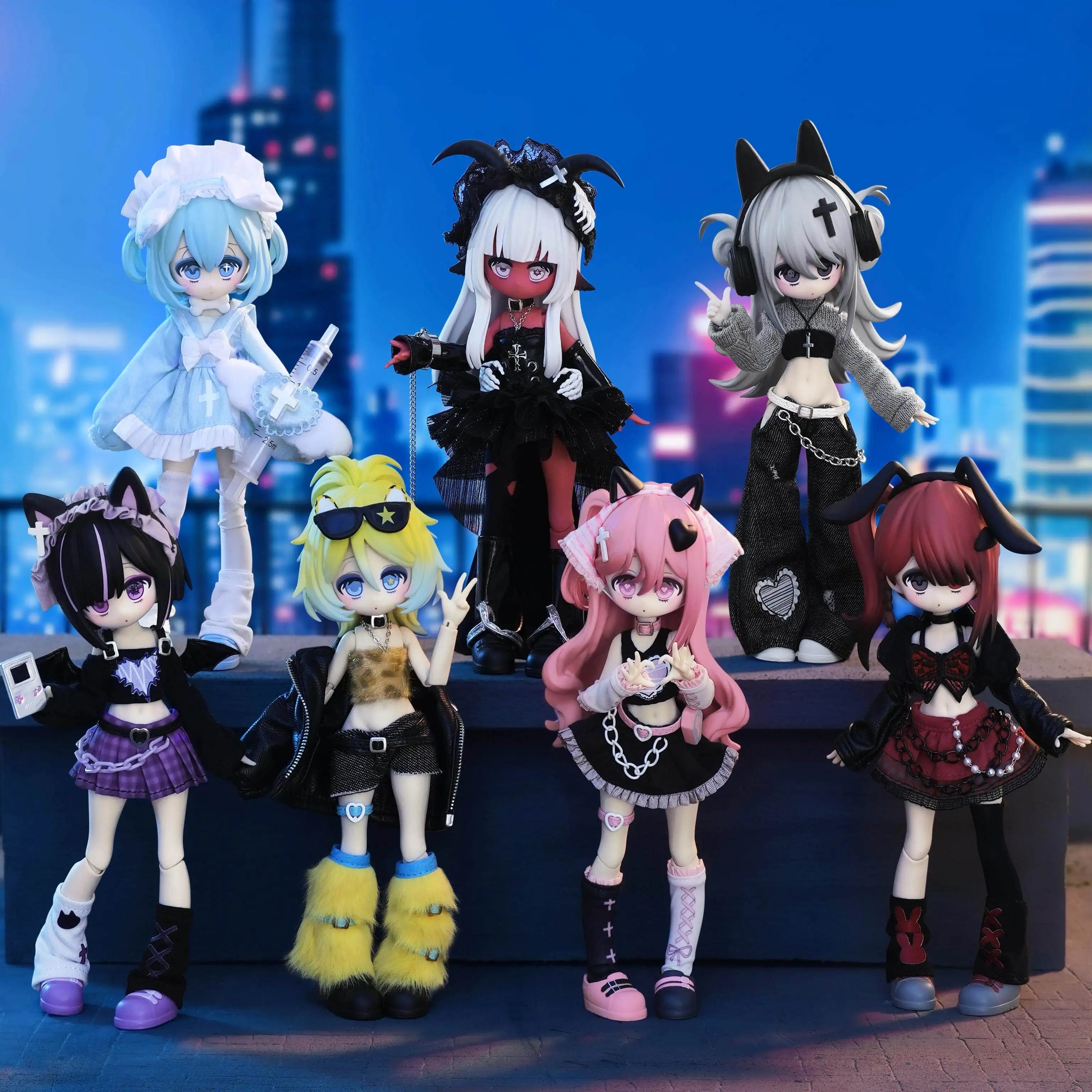 12 Scale Bjd Articulated Movable Doll Yami Style Mystery Blind Box In Stock Full Outfit For Collectors Hobby Display
12 Scale Bjd Articulated Movable Doll Yami Style Mystery Blind Box In Stock Full Outfit For Collectors Hobby Display