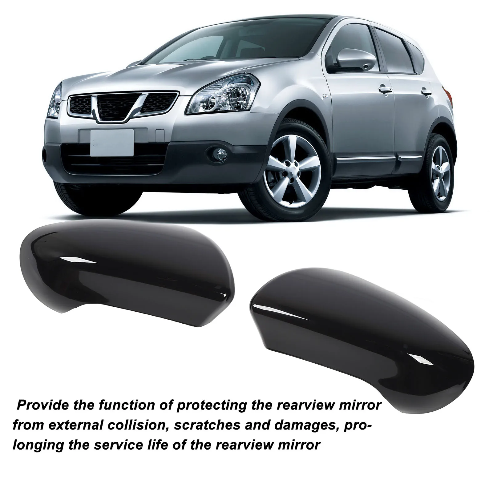 Rearview Side Mirror Cover Cap Housing Left Right Protective Stylish Rugged Waterproof Side Door Wing Mirror Cap For Qashqai MK1
Rearview Side Mirror Cover Cap Housing Left Right Protective Stylish Rugged Waterproof Side Door Wing Mirror Cap For Qashqai MK1