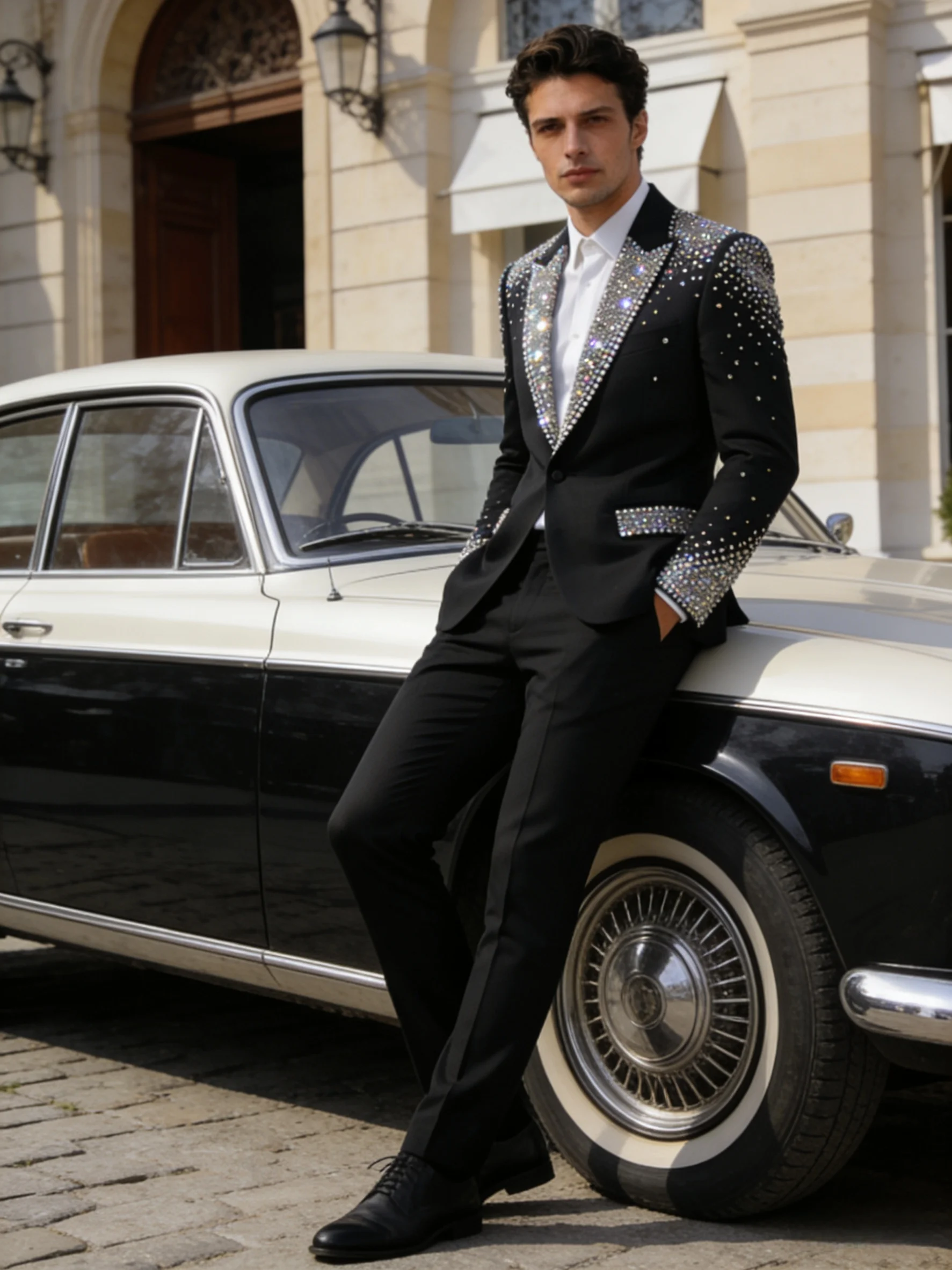 Black Spring Men Suits Set 2 Pcs Blazer+Pants Trousers Luxury Stone Wedding Tuxedo Formal Office Business Groom Jacket Coat
Black Spring Men Suits Set 2 Pcs Blazer+Pants Trousers Luxury Stone Wedding Tuxedo Formal Office Business Groom Jacket Coat