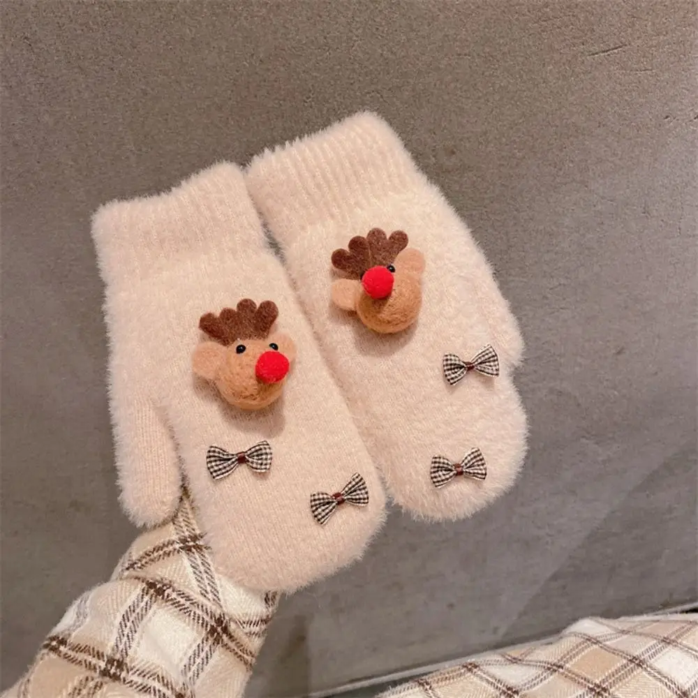 Full Finger Mittens Bow Plush Gloves Creative Thicken Soft Student Knitted Gloves Kawaii Bear Cute Gloves Riding
Full Finger Mittens Bow Plush Gloves Creative Thicken Soft Student Knitted Gloves Kawaii Bear Cute Gloves Riding