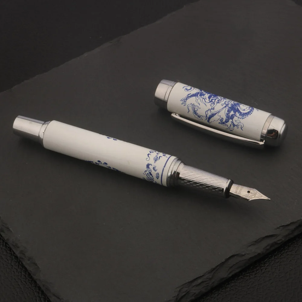1PC Blue and White Fountain Pen Painting loong Stationery Office school supplies Writing ink pen
1PC Blue and White Fountain Pen Painting loong Stationery Office school supplies Writing ink pen