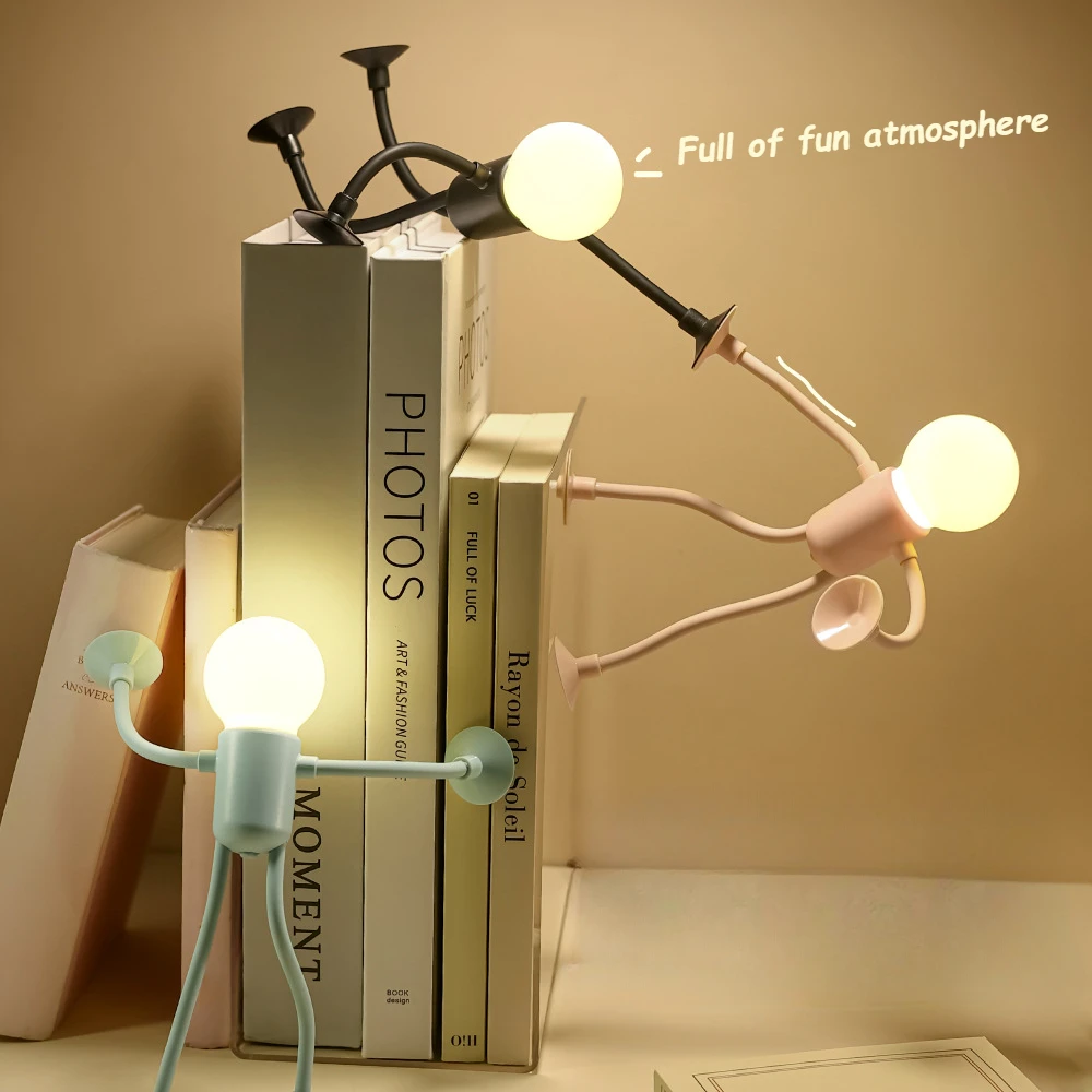 Fun Little Person Night Light, Cute Bedside Creative Light, Creative Dormitory High Aesthetic Children's Bedroom Sleep Light
Fun Little Person Night Light, Cute Bedside Creative Light, Creative Dormitory High Aesthetic Children's Bedroom Sleep Light