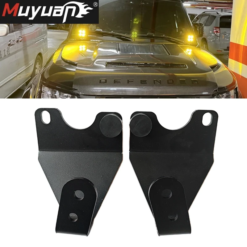 Steel Constructed Hood Hinge Mount A-Pillar LED Ditch Light Bracket Hardware Compatible with Land Rover 2020-up Defender 90 110
Steel Constructed Hood Hinge Mount A-Pillar LED Ditch Light Bracket Hardware Compatible with Land Rover 2020-up Defender 90 110