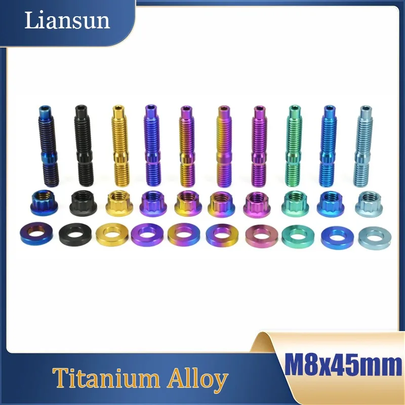 1 шт. титановый болт для выхлопной трубы M8X45, шаг 1.25, шестигранные винты, гайки с фланцевой головкой 12-гранные, плоские шайбы, комплект для мотоцикла
1 шт. титановый болт для выхлопной трубы M8X45, шаг 1.25, шестигранные винты, гайки с фланцевой головкой 12-гранные, плоские шайбы, комплект для мотоцикла