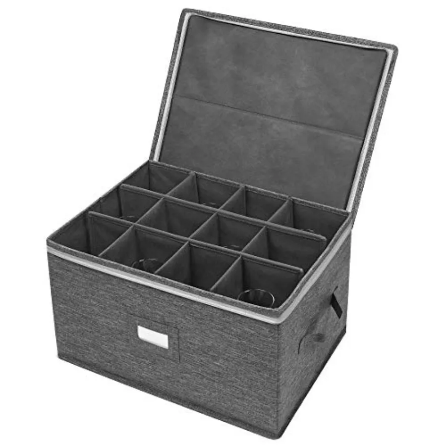 Stemware Storage Cases, Wine Glass Storage Box Containers for Glassware or Crystal, Holds 12 Red or White Wine Glasses, Hard To
Stemware Storage Cases, Wine Glass Storage Box Containers for Glassware or Crystal, Holds 12 Red or White Wine Glasses, Hard To