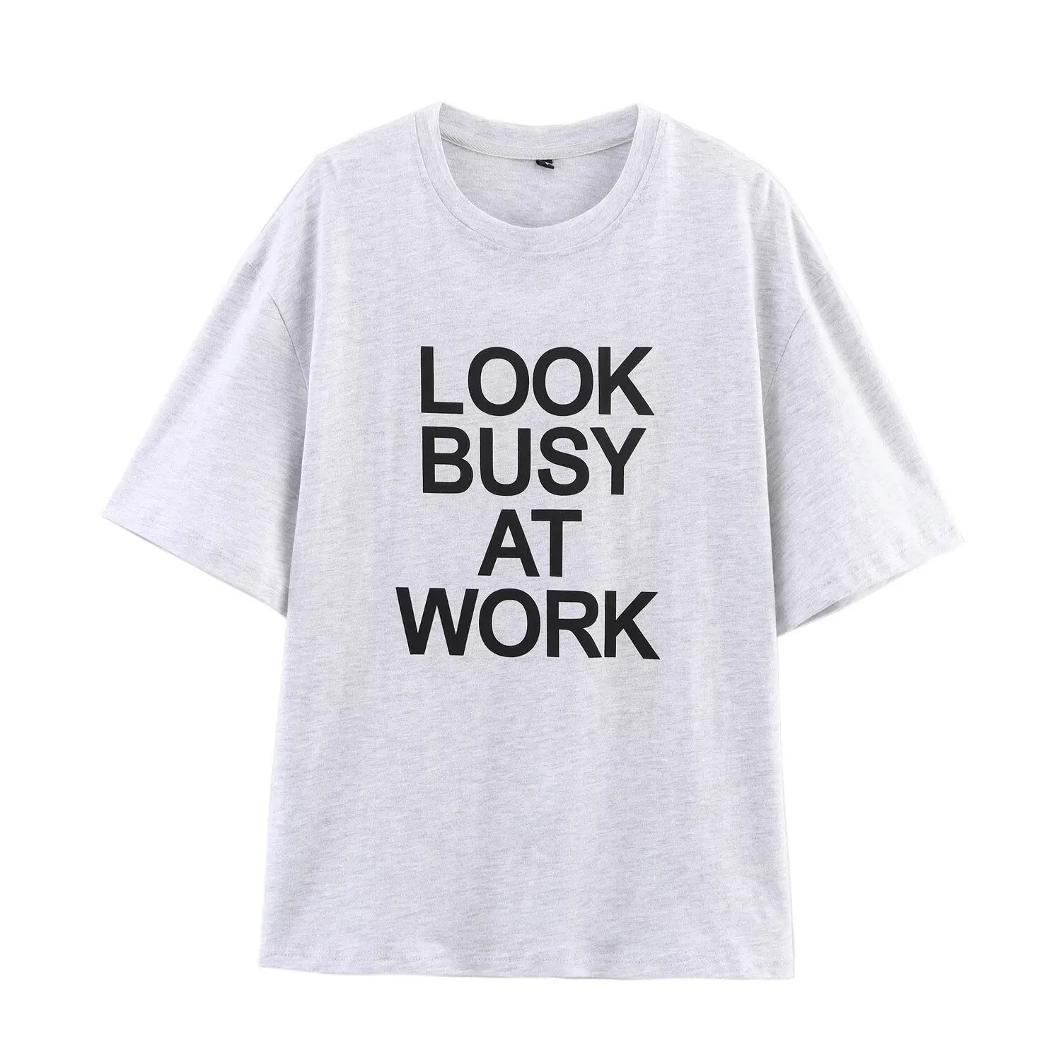 Letter Print T-Shirt For Women Grey Tee Casual Loose O Neck Short Sleeve T-Shirts 2025 New Summer Fashion Sports Pullover Tops
Letter Print T-Shirt For Women Grey Tee Casual Loose O Neck Short Sleeve T-Shirts 2025 New Summer Fashion Sports Pullover Tops