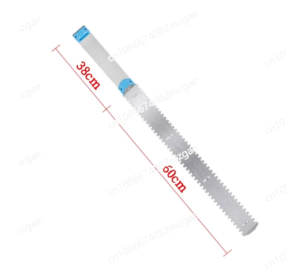 24-дюймовый шпатель с квадратным вырезом 2/5 x 2/5 дюймов, инструмент для выравнивания настенной плитки для большой кладки плитки
24-дюймовый шпатель с квадратным вырезом 2/5 x 2/5 дюймов, инструмент для выравнивания настенной плитки для большой кладки плитки