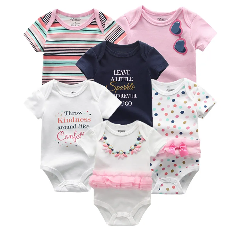 6-Pack Cartoon Cute Baby Unisex Bodysuits Summer Short Sleeve Newborn Boys Girl Onesies 0-12 Months Infant Clothes
6-Pack Cartoon Cute Baby Unisex Bodysuits Summer Short Sleeve Newborn Boys Girl Onesies 0-12 Months Infant Clothes