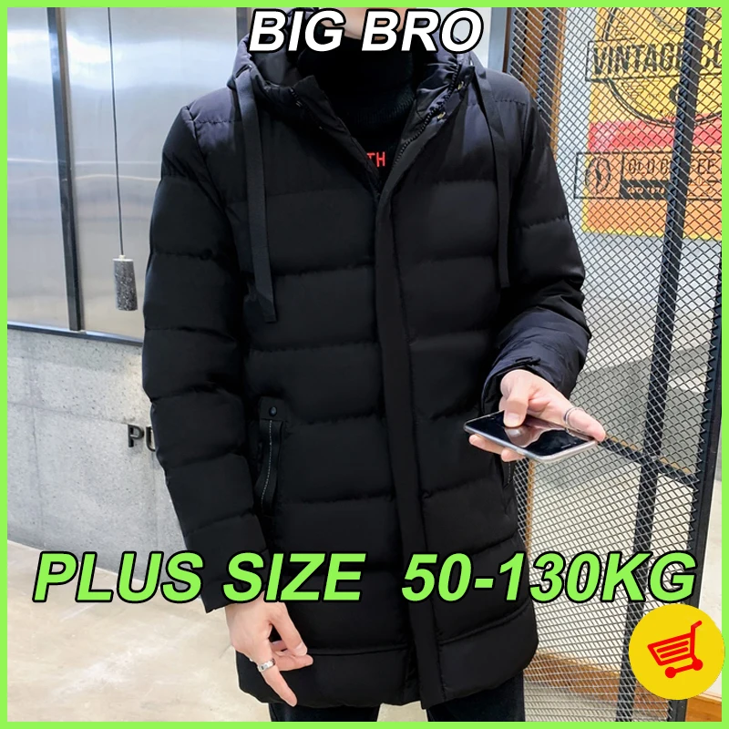 M-7XL Large Size Men's Mid-length Jackets Autumn Winter Thickened Warm Cotton Coats Oversized Casual Hooded Solid Color Jackets
M-7XL Large Size Men's Mid-length Jackets Autumn Winter Thickened Warm Cotton Coats Oversized Casual Hooded Solid Color Jackets