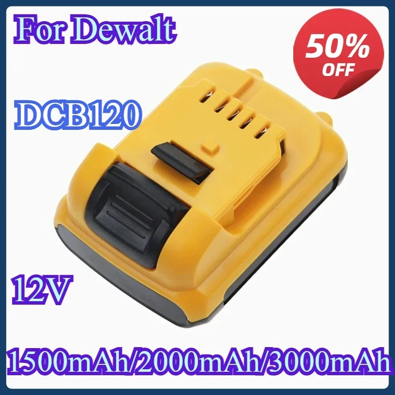 Rechargeable Battery For Dewalt DCB120 12V 6Ah 10C Lithium Battery Power Tools For Dewalt DCB121 DCB127 DCB125 DCB122 Batteries
Rechargeable Battery For Dewalt DCB120 12V 6Ah 10C Lithium Battery Power Tools For Dewalt DCB121 DCB127 DCB125 DCB122 Batteries