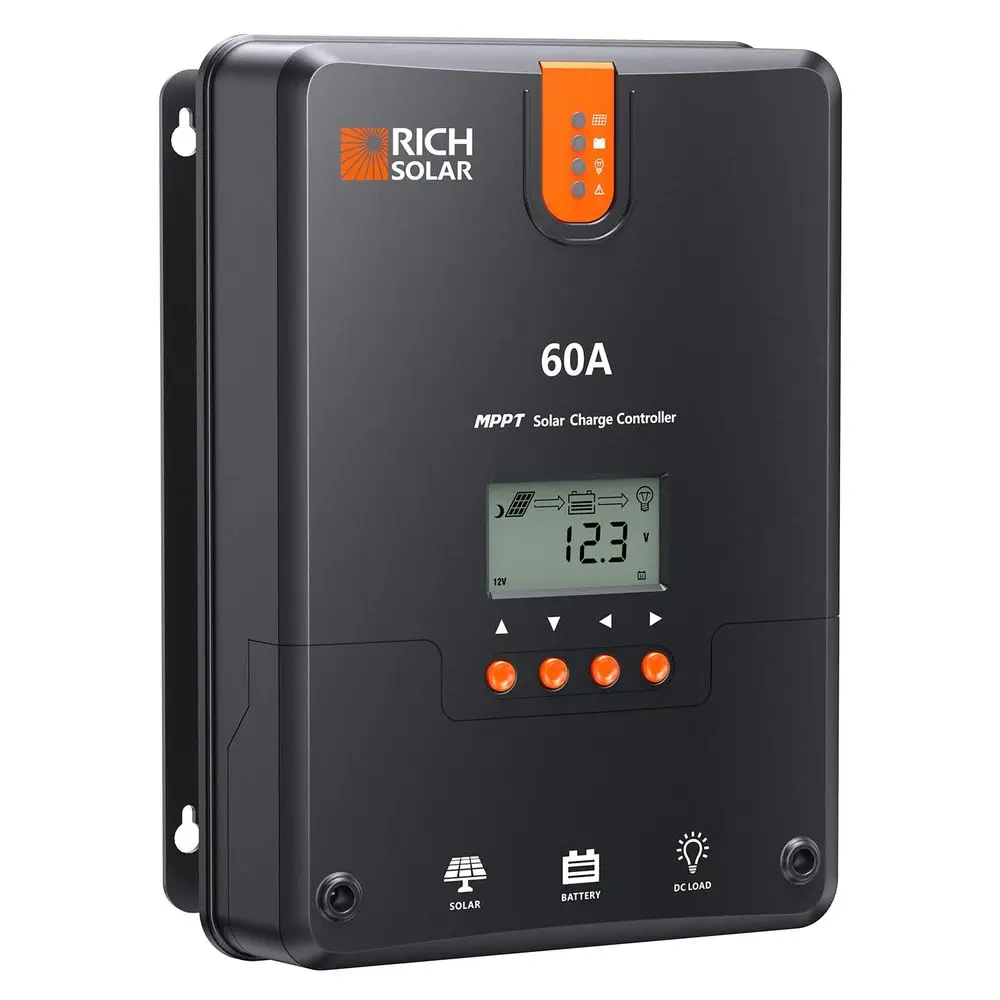 60A MPPT Solar Charge Controller HighEfficiency 12V 24V 36V 48V Auto Detection, 99 Tracking, Rugged Design for RVs, Boats amp O
60A MPPT Solar Charge Controller HighEfficiency 12V 24V 36V 48V Auto Detection, 99 Tracking, Rugged Design for RVs, Boats amp O