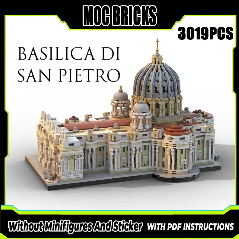 Moc Building Bricks Street View Model St. Peter's Basilica Technology Modular Blocks Gifts Toys For Children DIY Sets Assembly
Moc Building Bricks Street View Model St. Peter's Basilica Technology Modular Blocks Gifts Toys For Children DIY Sets Assembly