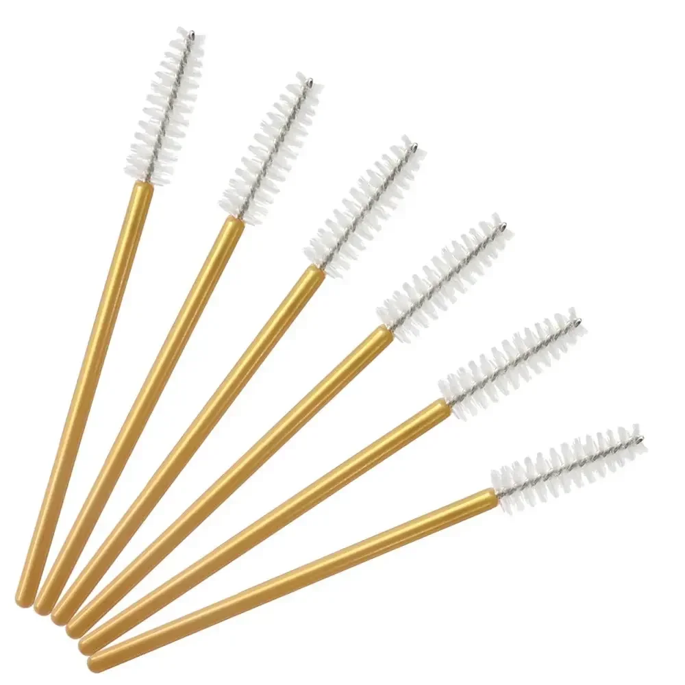 New 1000pcs Eyelash Brush Gold Handle Top Quality Nylon Disposable Mascara Wands Lashes Makeup Brushes Eyelash Extension Hi
New 1000pcs Eyelash Brush Gold Handle Top Quality Nylon Disposable Mascara Wands Lashes Makeup Brushes Eyelash Extension Hi
