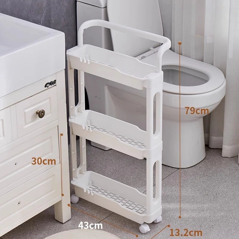 Toilet crevice rack multi-layer drain bathroom toilet removable with wheels storage floor trolley
Toilet crevice rack multi-layer drain bathroom toilet removable with wheels storage floor trolley