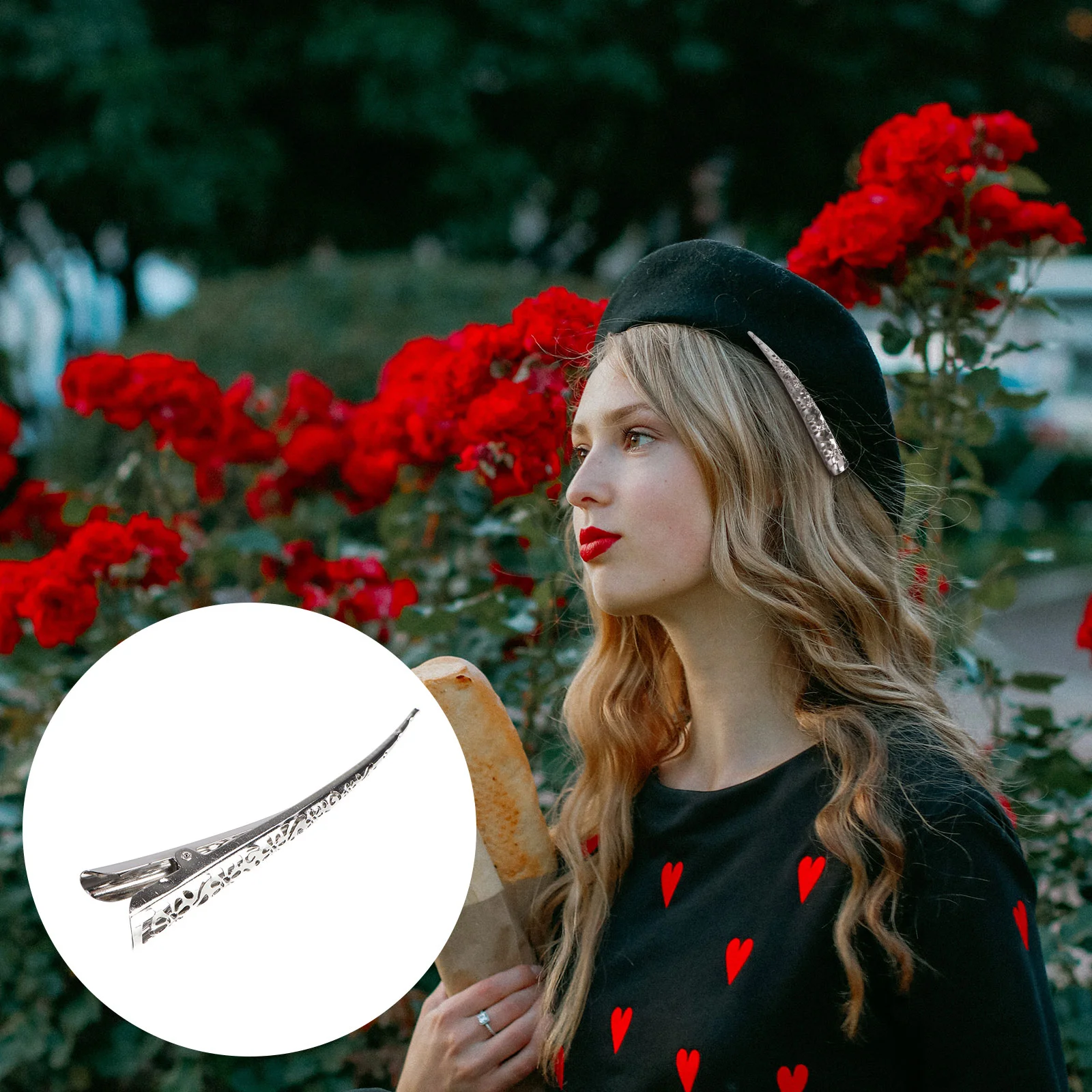 4 Pcs Bonnet for Curly Hair Women Clip Banana Without Teeth Hollow Silver Pin Miss
4 Pcs Bonnet for Curly Hair Women Clip Banana Without Teeth Hollow Silver Pin Miss