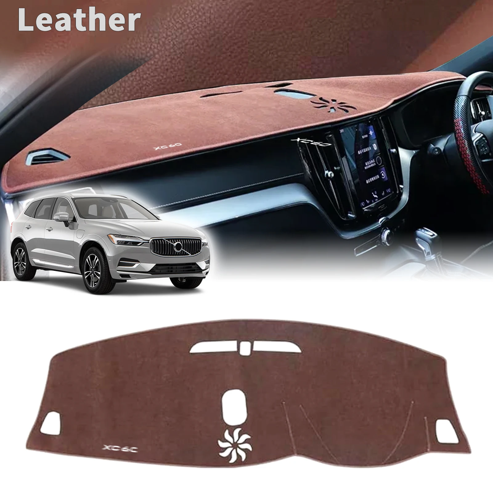 Подходит для Volvo XC60 2026 2025-2018 автомобильный козырек от солнца Dashmat чехол для приборной панели защитный ковер кожаные аксессуары
Подходит для Volvo XC60 2026 2025-2018 автомобильный козырек от солнца Dashmat чехол для приборной панели защитный ковер кожаные аксессуары