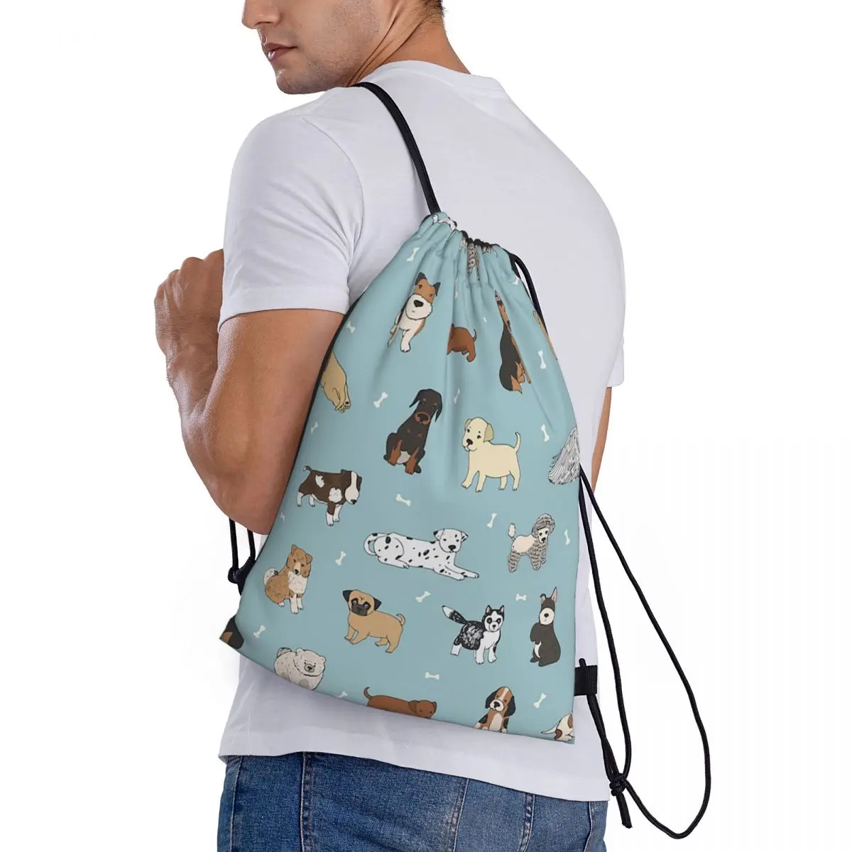 Puppy Dog Backpacks Multi-function Drawstring Bundle Pocket Sundries Bag Book Bags for Man Woman Students
Puppy Dog Backpacks Multi-function Drawstring Bundle Pocket Sundries Bag Book Bags for Man Woman Students