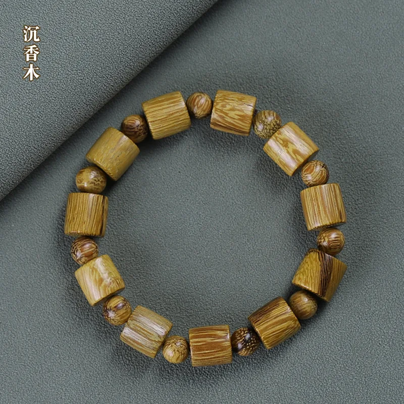12mm Barrel Spacer Beads Bracelet: Green Sandalwood, Purple Sandalwood, Agarwood, Black Rosewood, for Men & Women Gifts
12mm Barrel Spacer Beads Bracelet: Green Sandalwood, Purple Sandalwood, Agarwood, Black Rosewood, for Men & Women Gifts