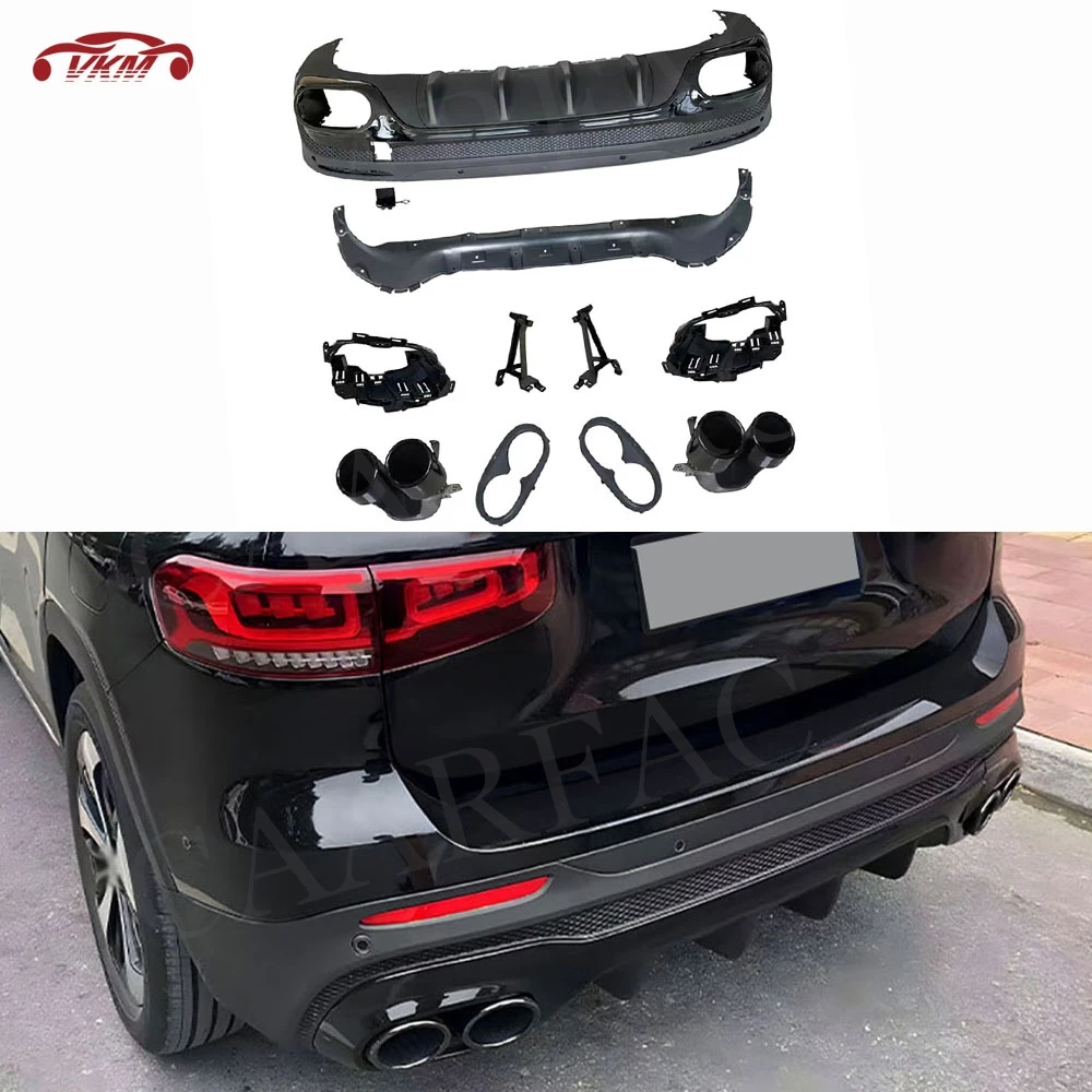 Car Rear Lip Bumper Diffuser Spoiler Splitter Exhaust Tips OO-OO for Benz GLB X247 GLB180 200 GLB35 AMG 2019+ Car Accessories
Car Rear Lip Bumper Diffuser Spoiler Splitter Exhaust Tips OO-OO for Benz GLB X247 GLB180 200 GLB35 AMG 2019+ Car Accessories