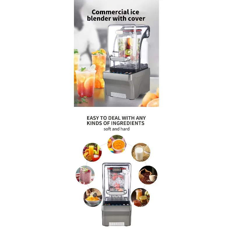 TULX Commercial Kitchen Appliances Smoothie Fruit Mixer Blender Muti-function with Motor 2200W Blender
TULX Commercial Kitchen Appliances Smoothie Fruit Mixer Blender Muti-function with Motor 2200W Blender