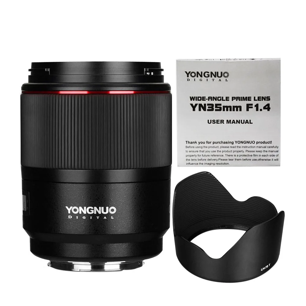 YONGNUO YN35mm F1.4 Bright Aperture Standard Wide-Angle Prime Lens for Canon 5DII D5III 5DIV 5DS 5DSR 6D 7D 6DII 7DII
YONGNUO YN35mm F1.4 Bright Aperture Standard Wide-Angle Prime Lens for Canon 5DII D5III 5DIV 5DS 5DSR 6D 7D 6DII 7DII