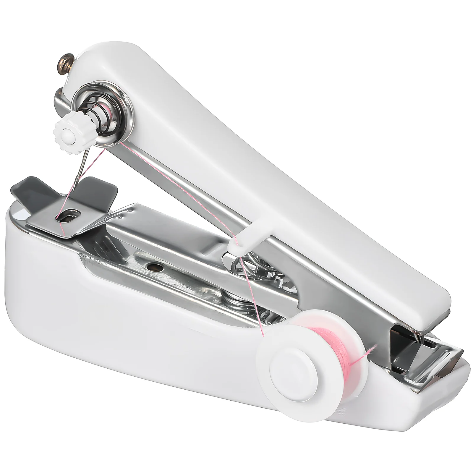 Handheld Sewing White Random Coil Portable Mini Professional Sewing Tool Size For Beginners Clothes Repair Mending Tool
Handheld Sewing White Random Coil Portable Mini Professional Sewing Tool Size For Beginners Clothes Repair Mending Tool
