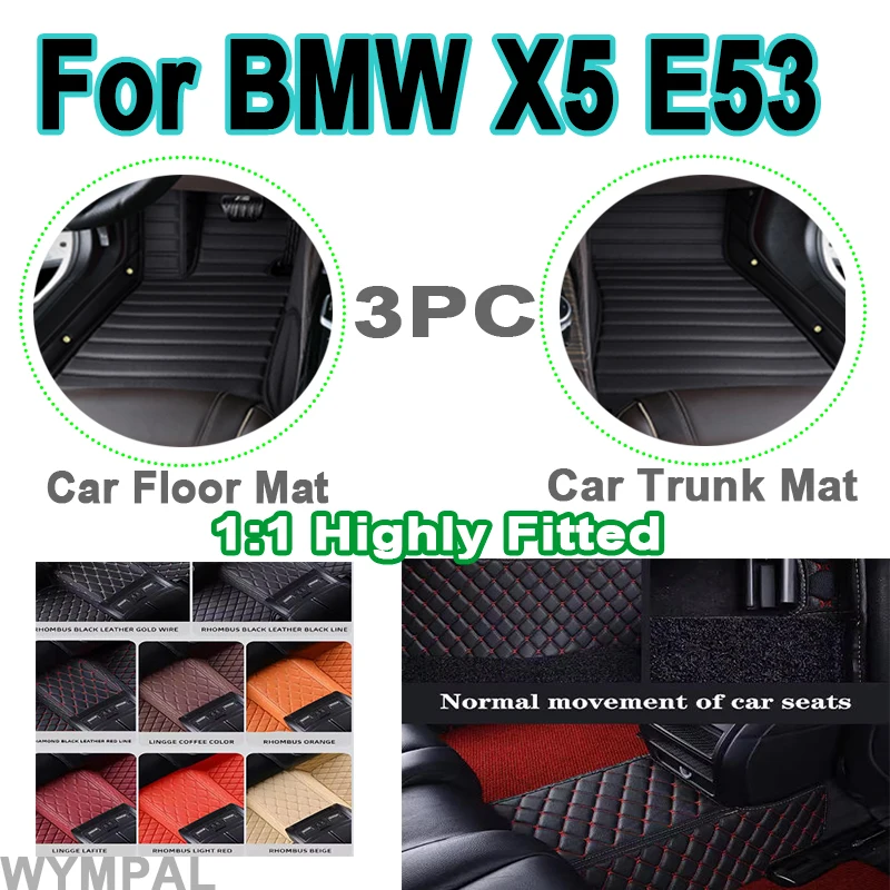 Luxury Custom Car floor Trunk mats for BMW X5 E53 2004 2005 2006 2007 auto foot Pads carpet cover interior accessorie automobile
Luxury Custom Car floor Trunk mats for BMW X5 E53 2004 2005 2006 2007 auto foot Pads carpet cover interior accessorie automobile