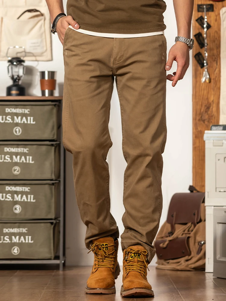 American Retro Straight Leg Casual Pants Men's Khaki Pure Cotton Elastic Men's Pants Autumn New Workwear Trousers Youth Fai...
American Retro Straight Leg Casual Pants Men's Khaki Pure Cotton Elastic Men's Pants Autumn New Workwear Trousers Youth Fai...