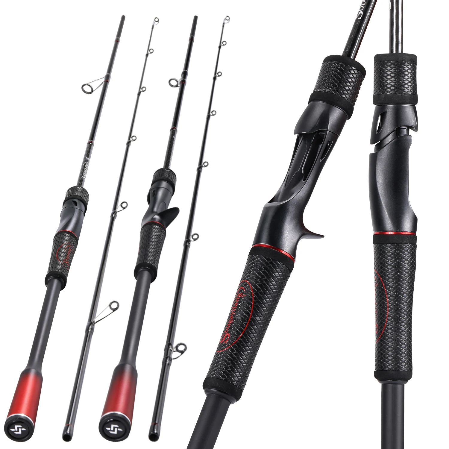Sougayilang Carbon Fishing Rod 1.8/2.1m 2Section Lure Fishing Rod Max Drag 8kg Bass Trout Fresh/saltwater Fishing Rod Pesca
Sougayilang Carbon Fishing Rod 1.8/2.1m 2Section Lure Fishing Rod Max Drag 8kg Bass Trout Fresh/saltwater Fishing Rod Pesca