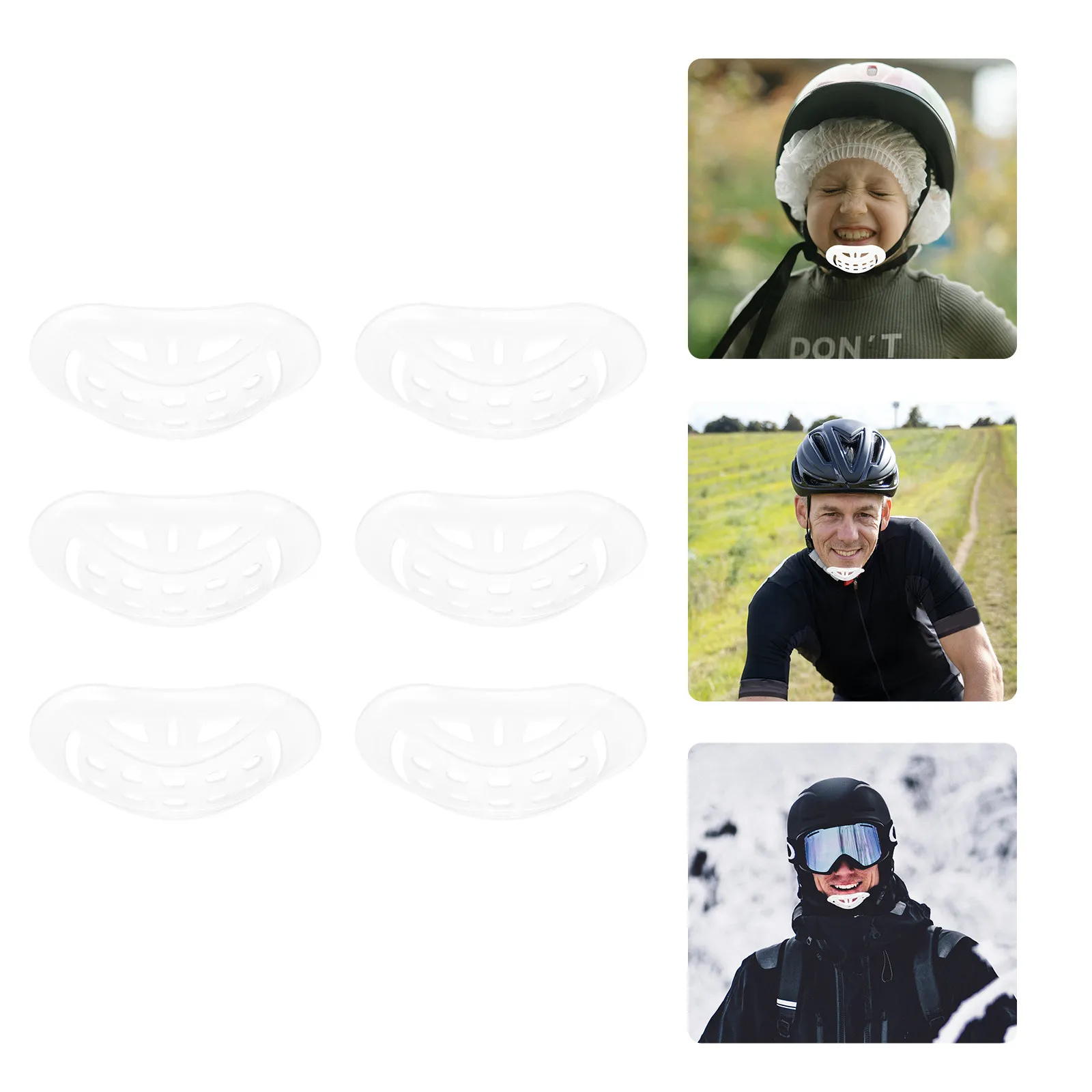 6Pcs Soft Comfortable Chin Pad with Chin Cup Design Universal for Motorcycle Ski Cycling Roller Skating Electromobile
6Pcs Soft Comfortable Chin Pad with Chin Cup Design Universal for Motorcycle Ski Cycling Roller Skating Electromobile
