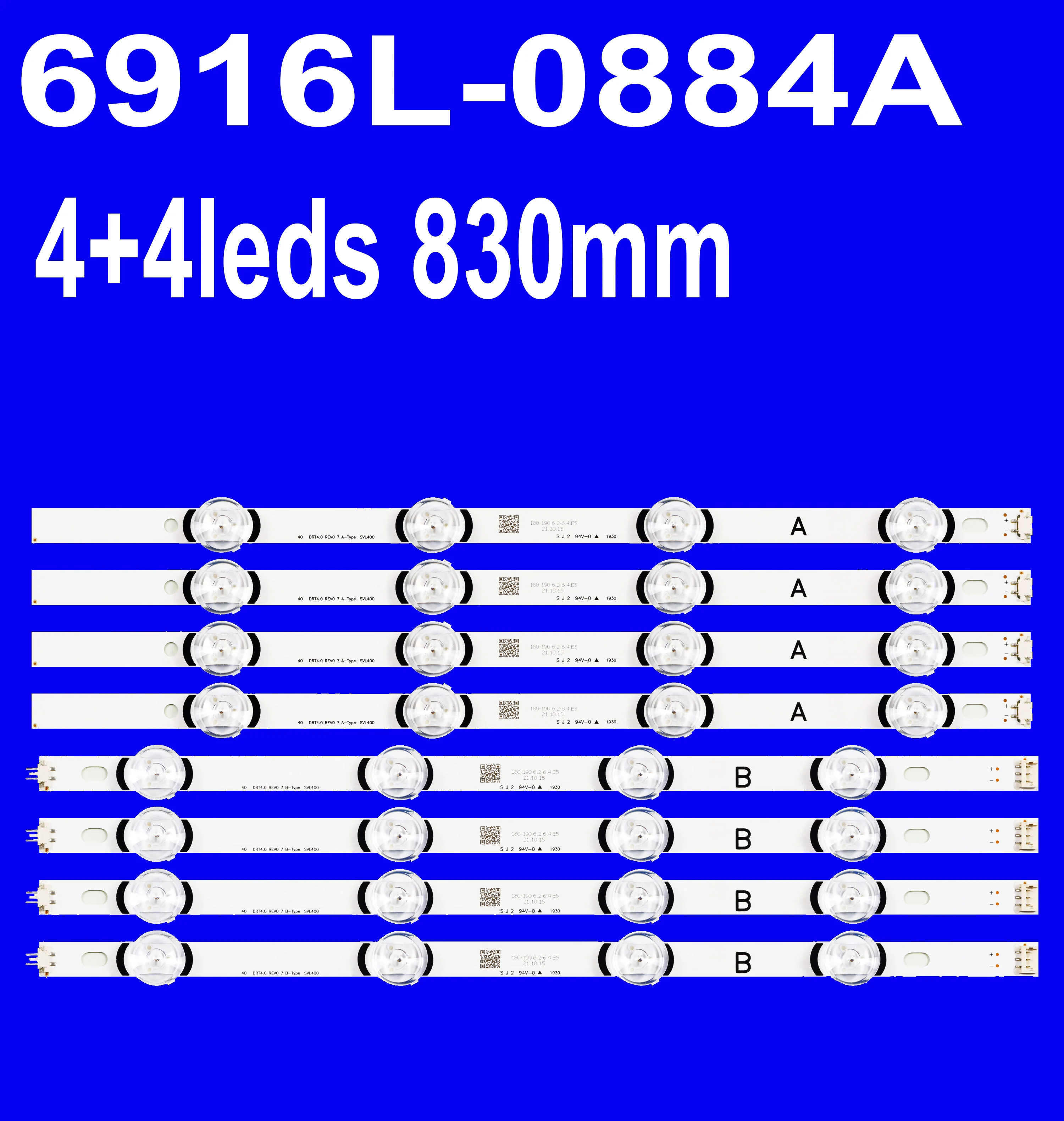 Светодиодная лента подсветки для 40LX570H 40LF630V 40LF570V 40LF6350 40LF634V 40LF5750 6916L-0885A 0884A
Светодиодная лента подсветки для 40LX570H 40LF630V 40LF570V 40LF6350 40LF634V 40LF5750 6916L-0885A 0884A