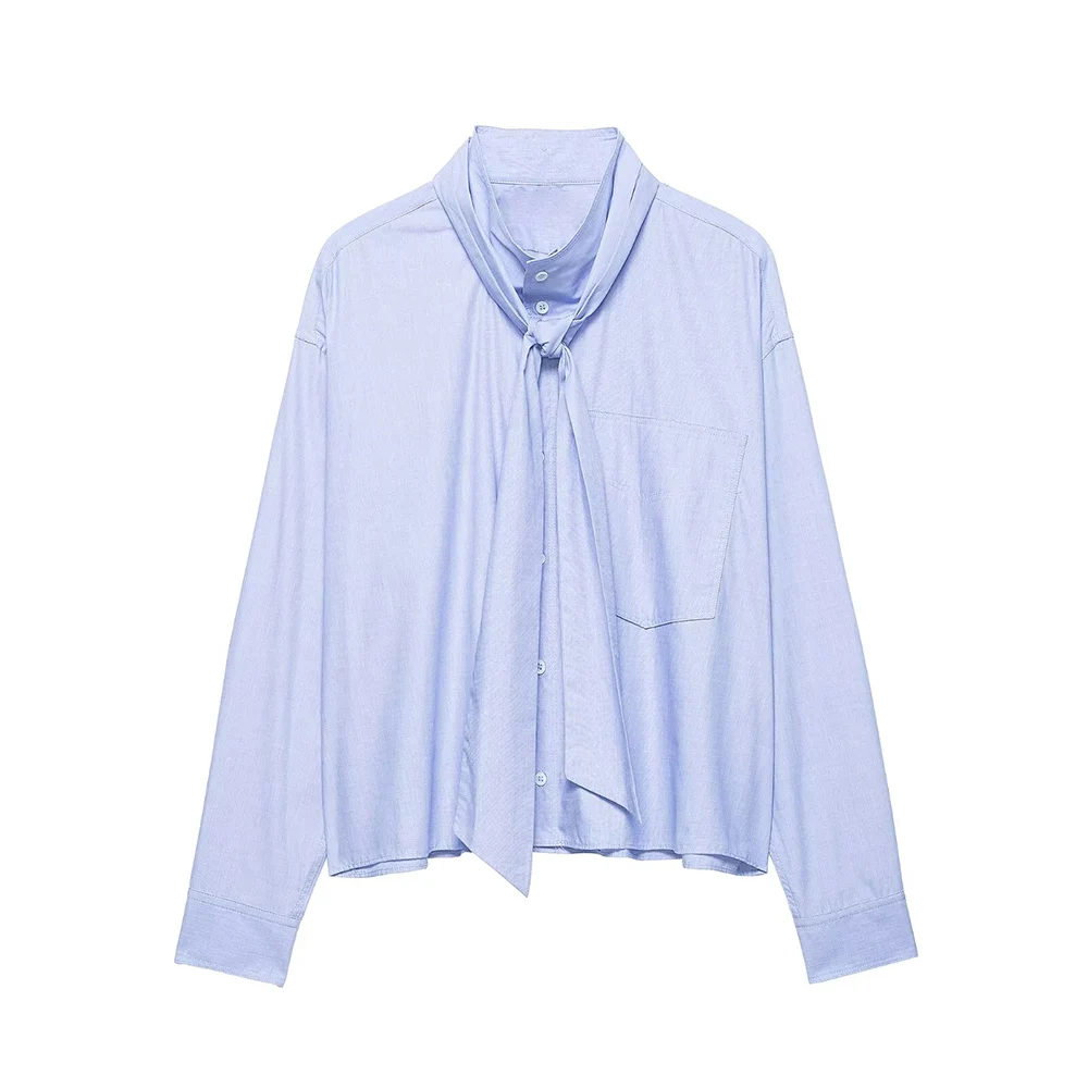 WOMAN 2026 Summer New Fashion Single-breasted Bow Blouses Retro Long Sleeve All-match Casual Female Shirts Blusas Chic Tops
WOMAN 2026 Summer New Fashion Single-breasted Bow Blouses Retro Long Sleeve All-match Casual Female Shirts Blusas Chic Tops
