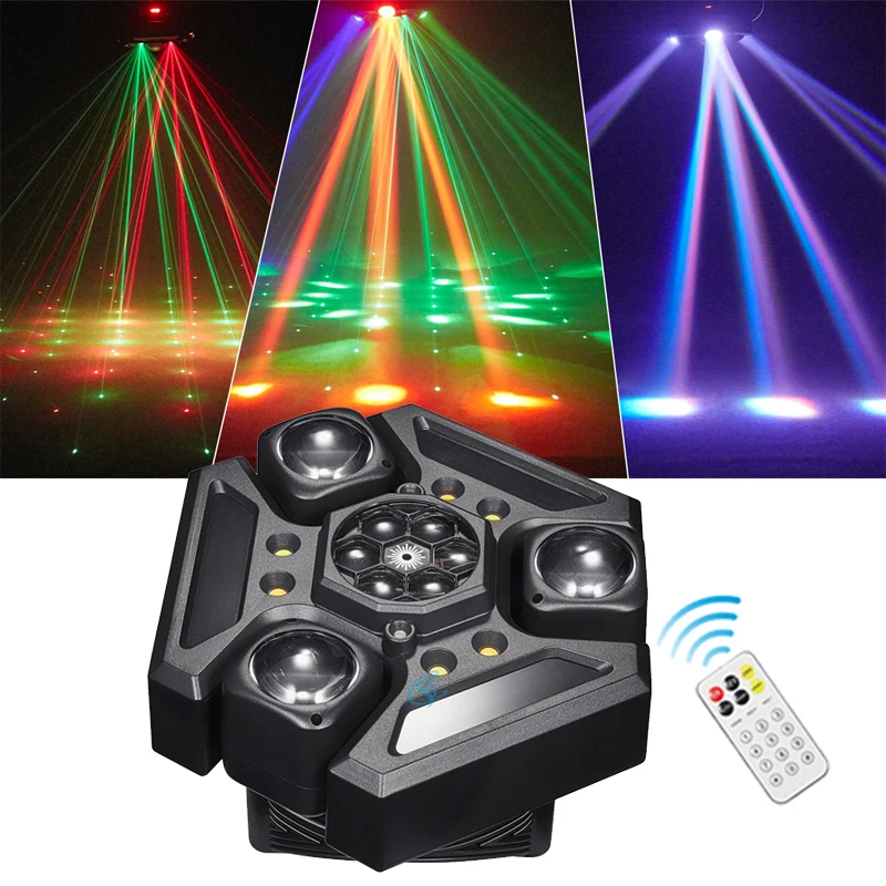 180W Three-armed Moving Head Light With Bee Eyes Rotation Effect DMX RGBW LED Beam Strobe Stage Lighting For Party
180W Three-armed Moving Head Light With Bee Eyes Rotation Effect DMX RGBW LED Beam Strobe Stage Lighting For Party