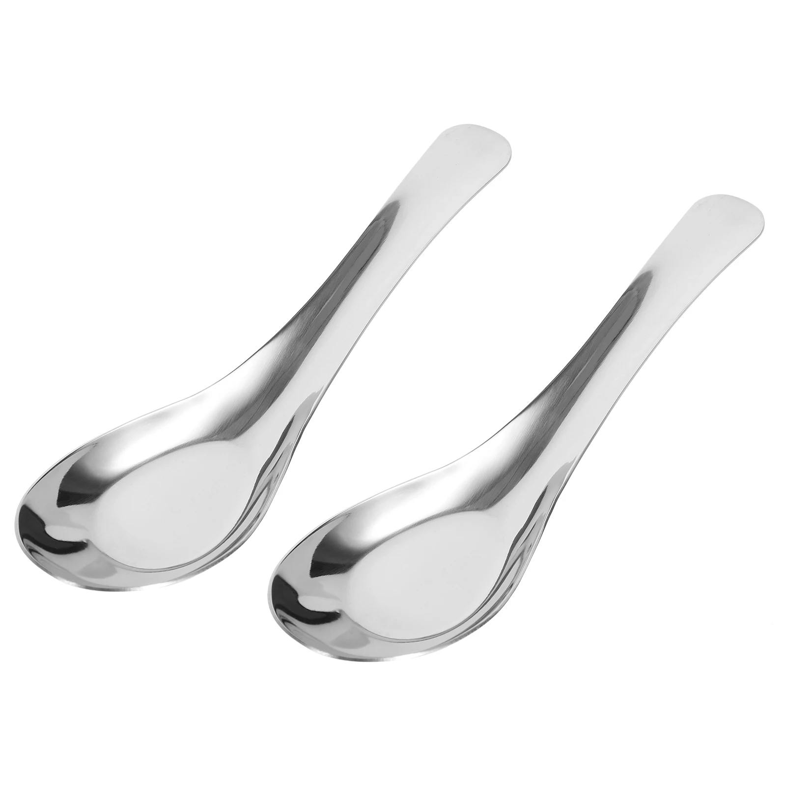2 Pcs Stainless Steel Flat Spoon Soup Silverware Serving Utensils Spoons for Chinese
2 Pcs Stainless Steel Flat Spoon Soup Silverware Serving Utensils Spoons for Chinese