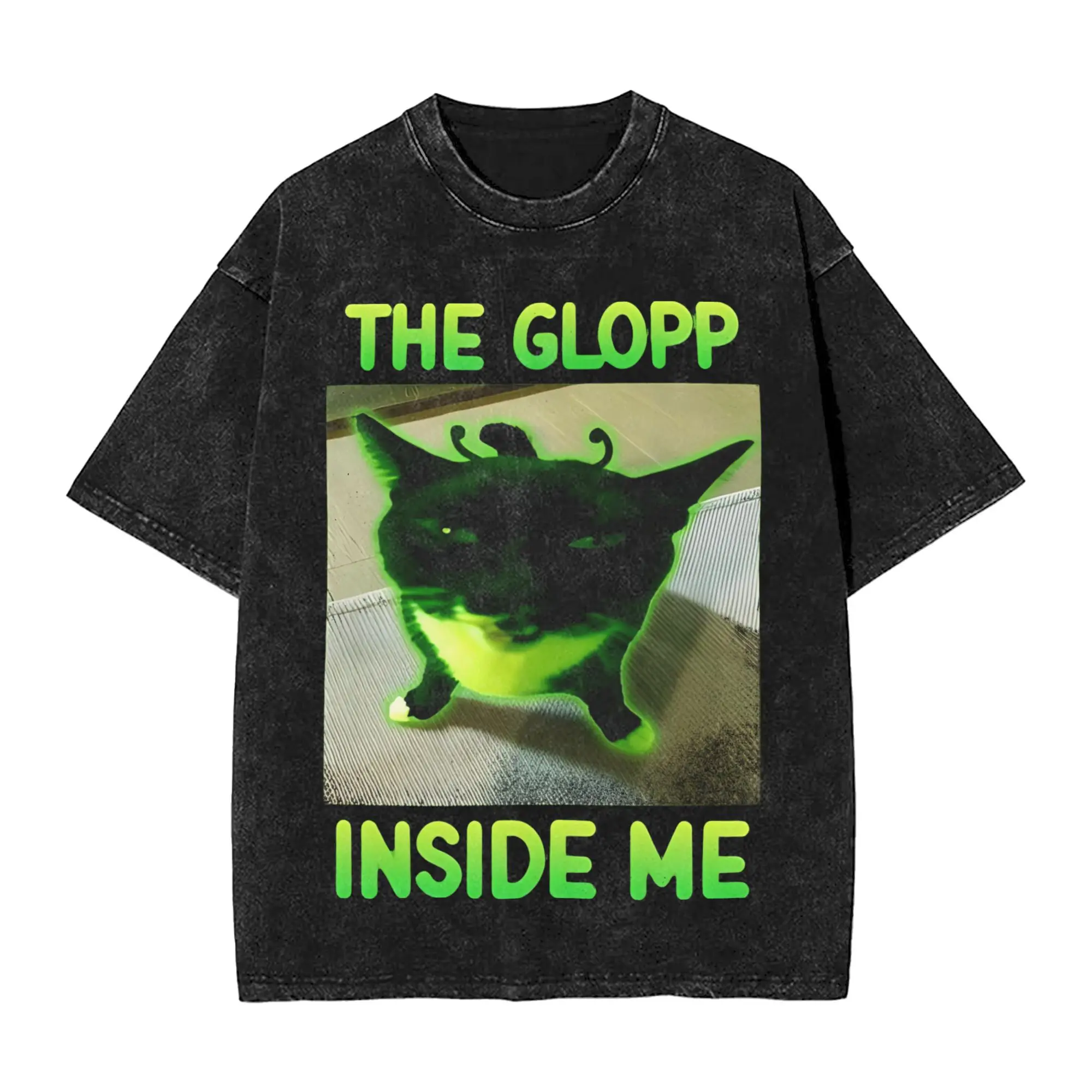 Harajuku Washed Shirt The Glopp Inside me Funny Alien Brainrot Cat meme T Shirt Oversize Streetwear Short Sleeve Summer Tees
Harajuku Washed Shirt The Glopp Inside me Funny Alien Brainrot Cat meme T Shirt Oversize Streetwear Short Sleeve Summer Tees