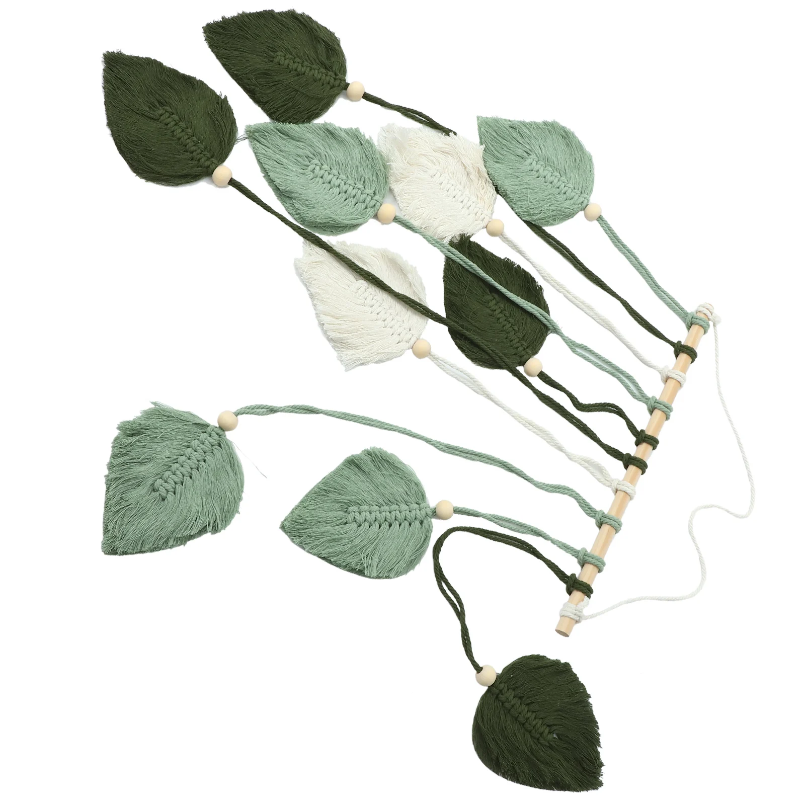 Decoration Tapestry of Leaves Boho Handmade Woven Leaf Macrame Wall Hanging Decorate Hand-woven Light Green
Decoration Tapestry of Leaves Boho Handmade Woven Leaf Macrame Wall Hanging Decorate Hand-woven Light Green