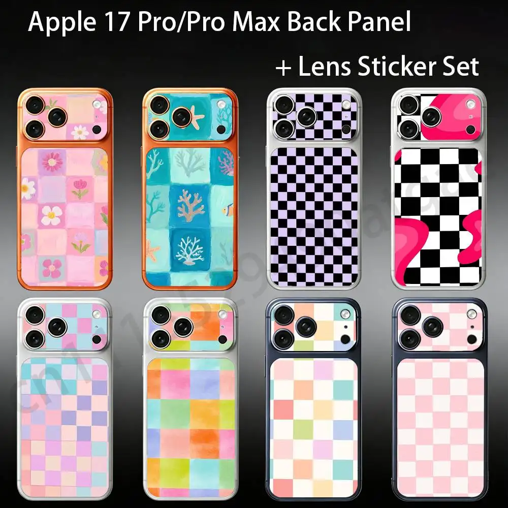 Пастельная клетчатая наклейка-пленка для iPhone 17 Pro/Pro Max, полноцветная защитная пленка на заднюю панель корпуса
Пастельная клетчатая наклейка-пленка для iPhone 17 Pro/Pro Max, полноцветная защитная пленка на заднюю панель корпуса