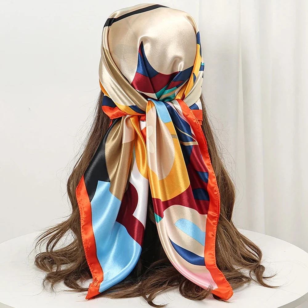 Women Fashion 90*90CM Flower Print Bandana Square Head Scarf Silk Like Floral Head Scarves Square Satin Hair Scarf Bandanas
Women Fashion 90*90CM Flower Print Bandana Square Head Scarf Silk Like Floral Head Scarves Square Satin Hair Scarf Bandanas