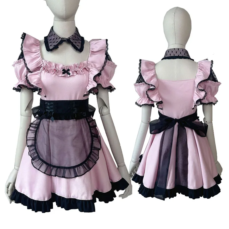 XXOO Sexy Punk Lolita Ruffle Puff Sleeve Maid Dress Sweet Lace Trim A-line Mini Dresses with Apron Female Anime Cosplay Costumes
XXOO Sexy Punk Lolita Ruffle Puff Sleeve Maid Dress Sweet Lace Trim A-line Mini Dresses with Apron Female Anime Cosplay Costumes