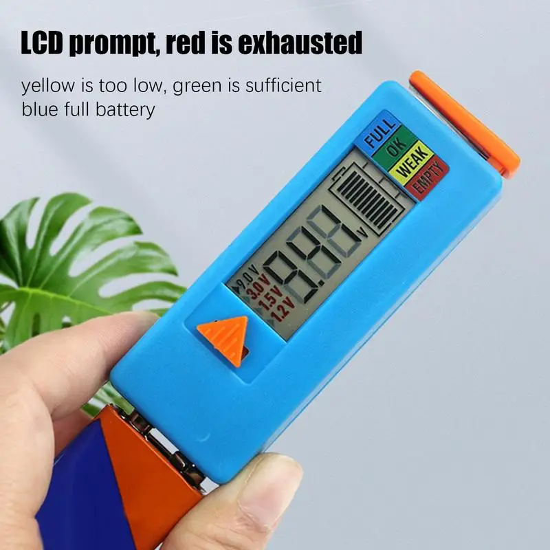 Battery Tester Digital Volt Checker Battery Tester LCD Display Leveling Monitor Button Battery Checker Battery Checker Tester
Battery Tester Digital Volt Checker Battery Tester LCD Display Leveling Monitor Button Battery Checker Battery Checker Tester