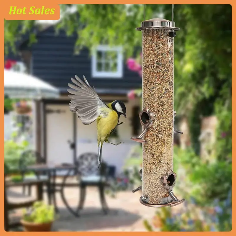 Wild Bird Hanging Feeder Tubular Anti-Rust Outdoor Garden Decor Bird Feeders Tray Birdhouse Pet Water Feeders Food Easy To Use
Wild Bird Hanging Feeder Tubular Anti-Rust Outdoor Garden Decor Bird Feeders Tray Birdhouse Pet Water Feeders Food Easy To Use